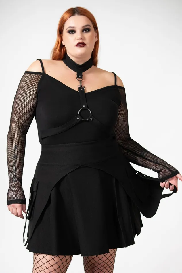 Killstar Vanya Pleated Mini Skirt Women Mini Skirts