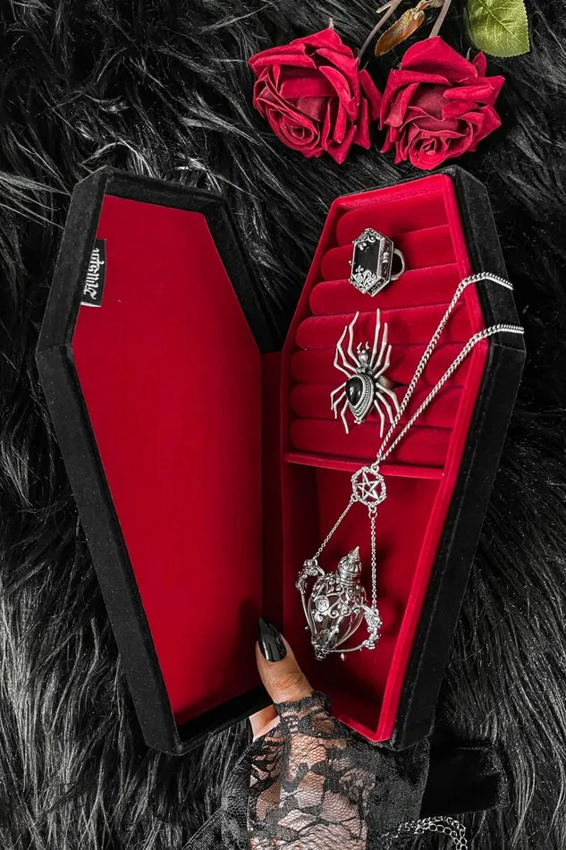 Killstar Velvet Casket Jewellery Box Homeware Decor