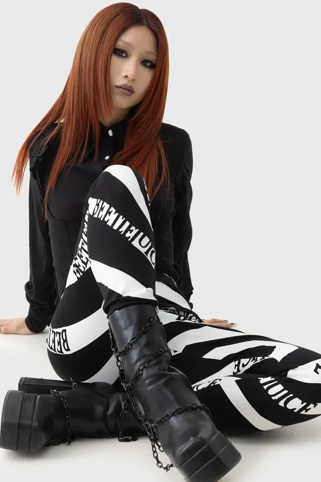 Killstar Vertigo Spiral Leggings Women Leggings