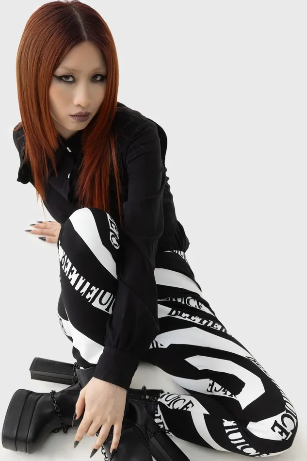 Killstar Vertigo Spiral Leggings Women Leggings