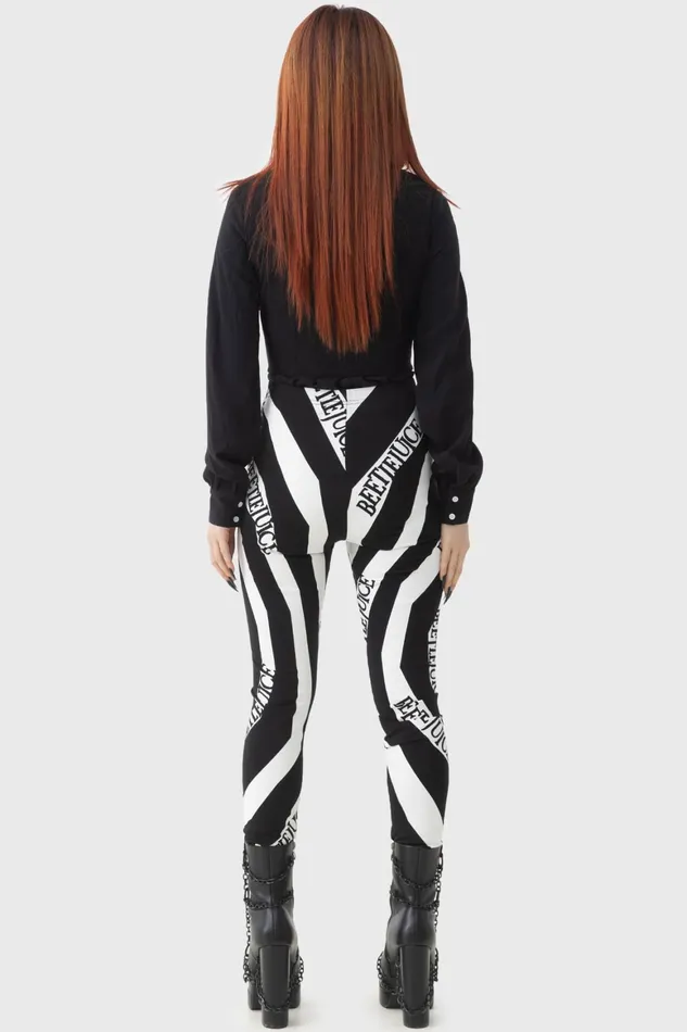 Killstar Vertigo Spiral Leggings Women Leggings