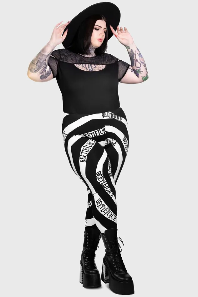 Killstar Vertigo Spiral Leggings Women Leggings