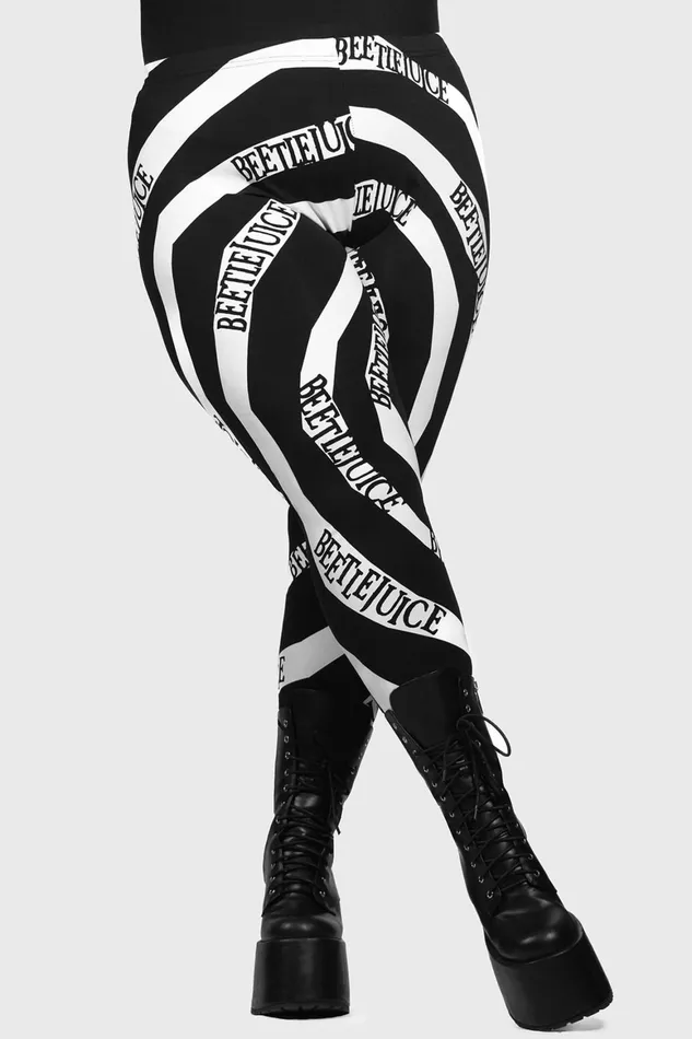 Killstar Vertigo Spiral Leggings Women Leggings