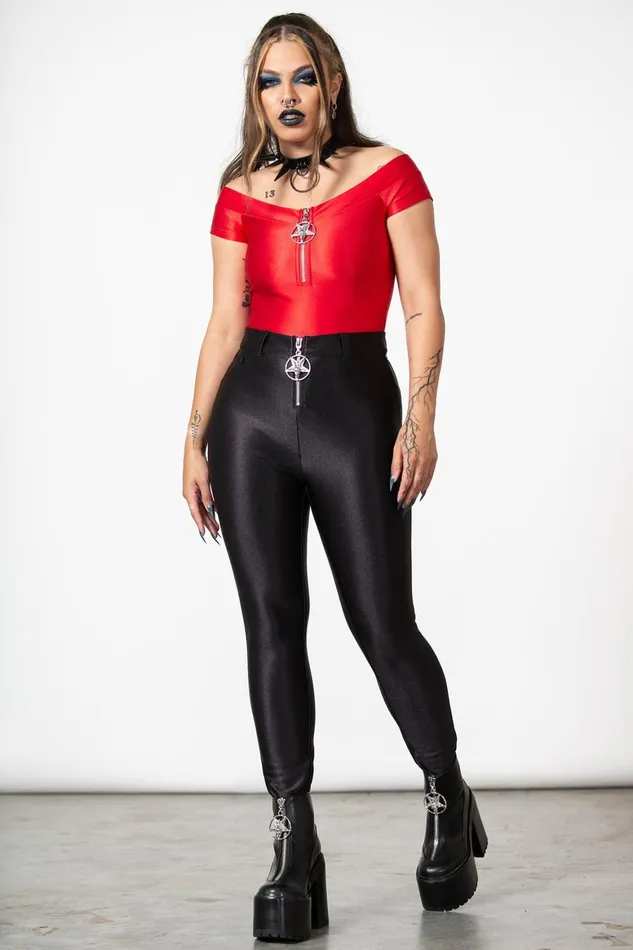 Killstar Vervain Top SCARLET Women TShirts and Vests