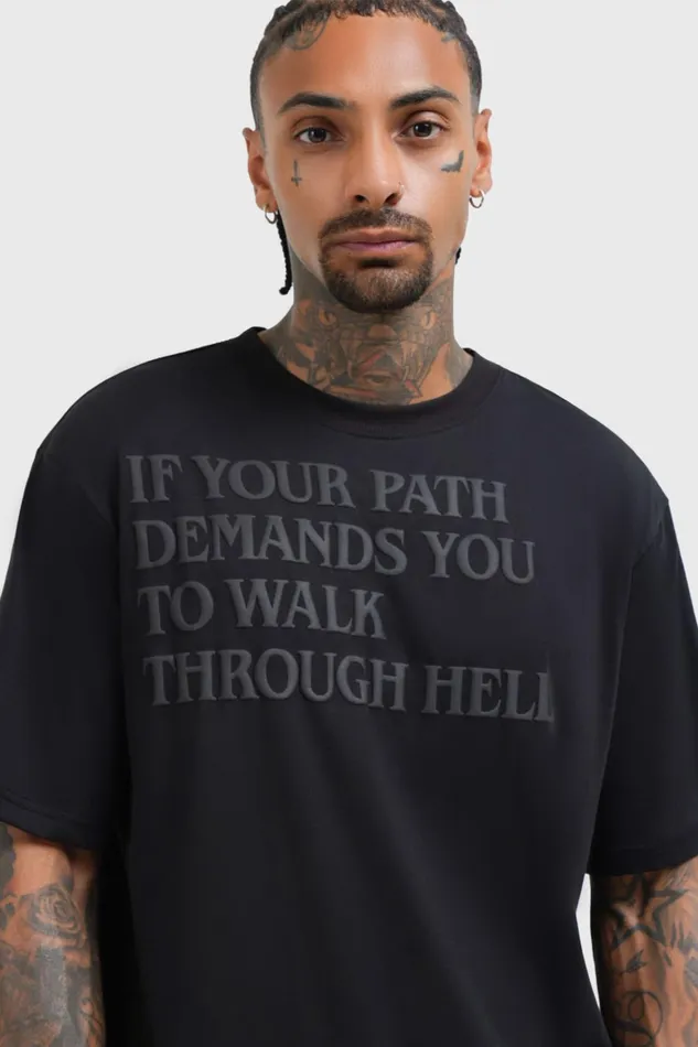 Killstar Walk Thru Hell Boxy TShirt Men TShirts and Vests