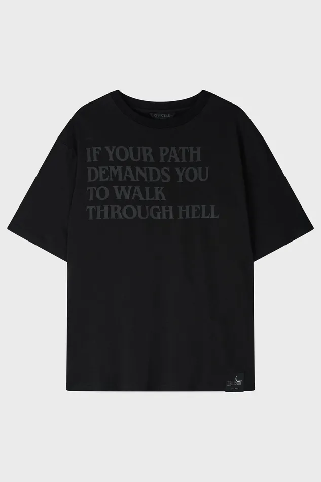 Killstar Walk Thru Hell Boxy TShirt Men TShirts and Vests