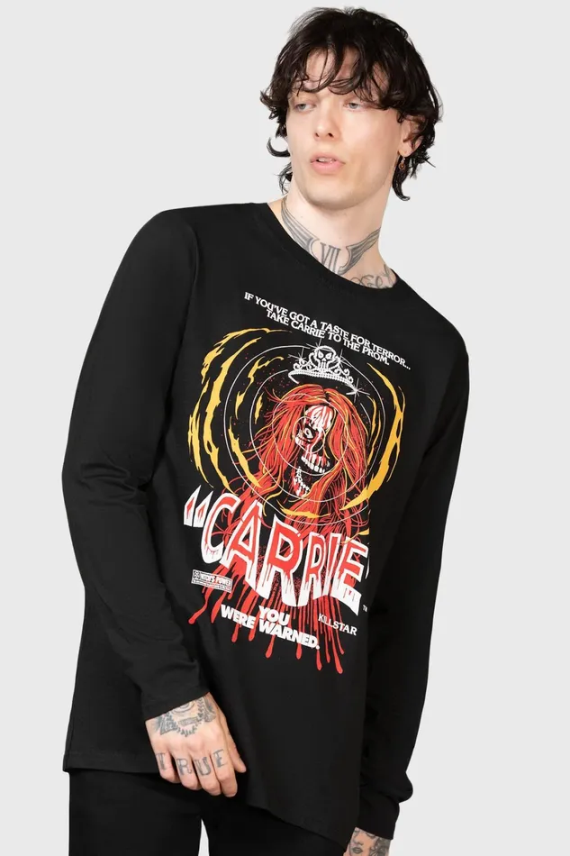 Killstar Warned Long Sleeve Top Women Long Sleeves
