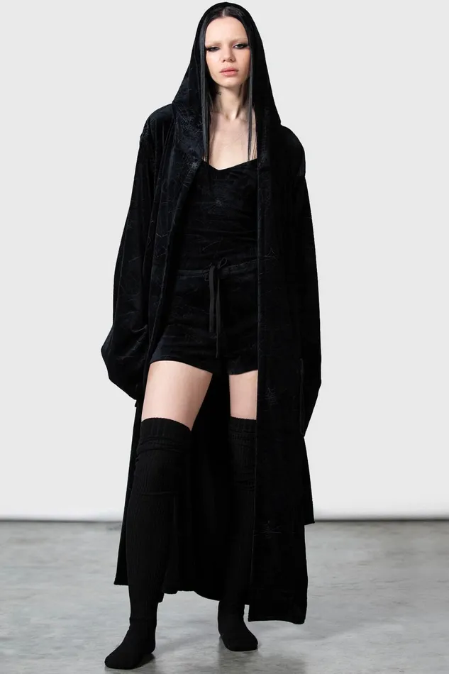 Killstar Webbed Robe Women Loungewear