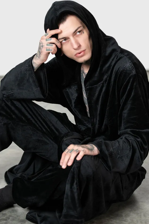 Killstar Webbed Robe Women Loungewear
