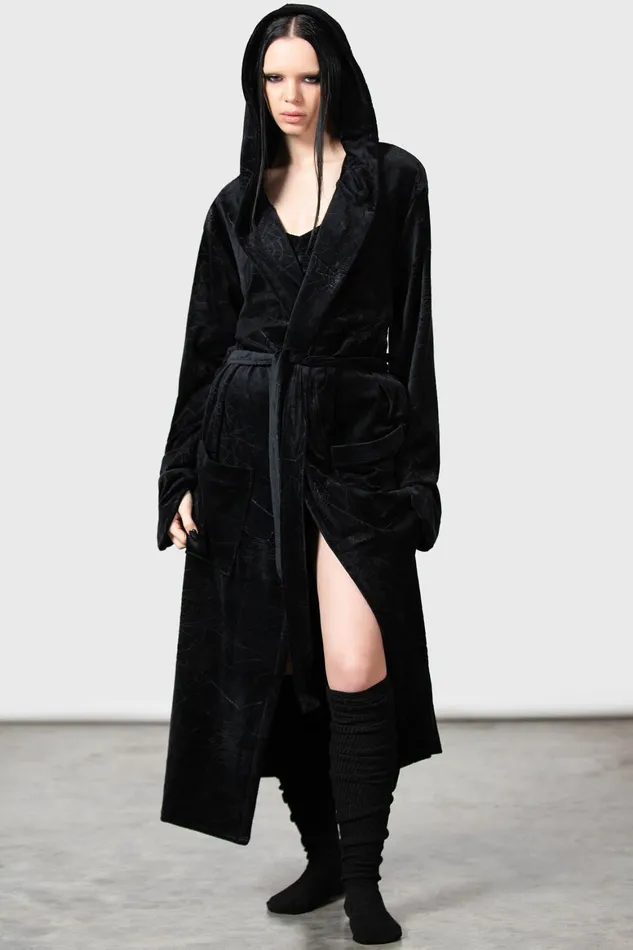 Killstar Webbed Robe Women Loungewear