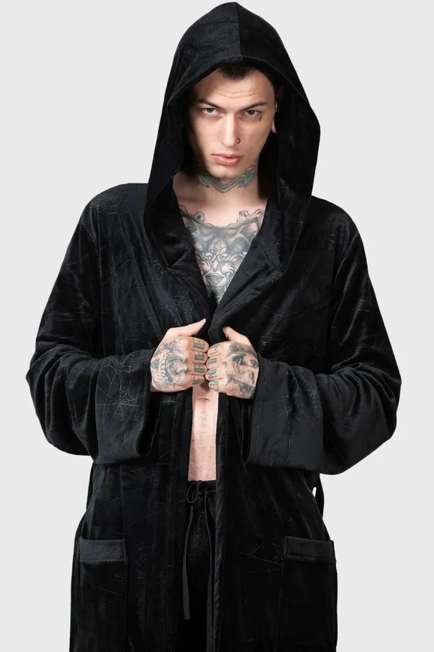 Killstar Webbed Robe Women Loungewear