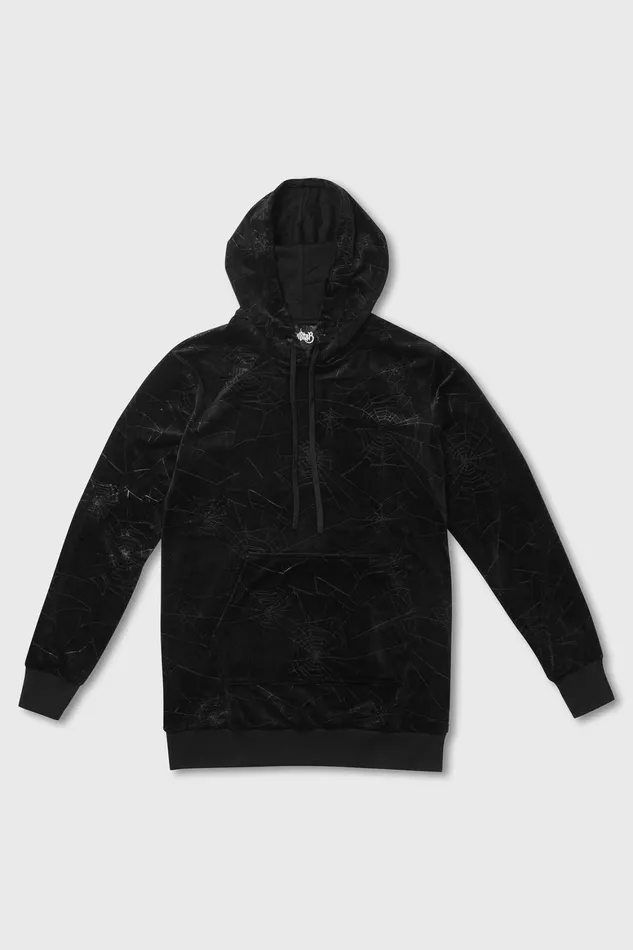 Killstar Webmare Longline Hoodie Women Loungewear