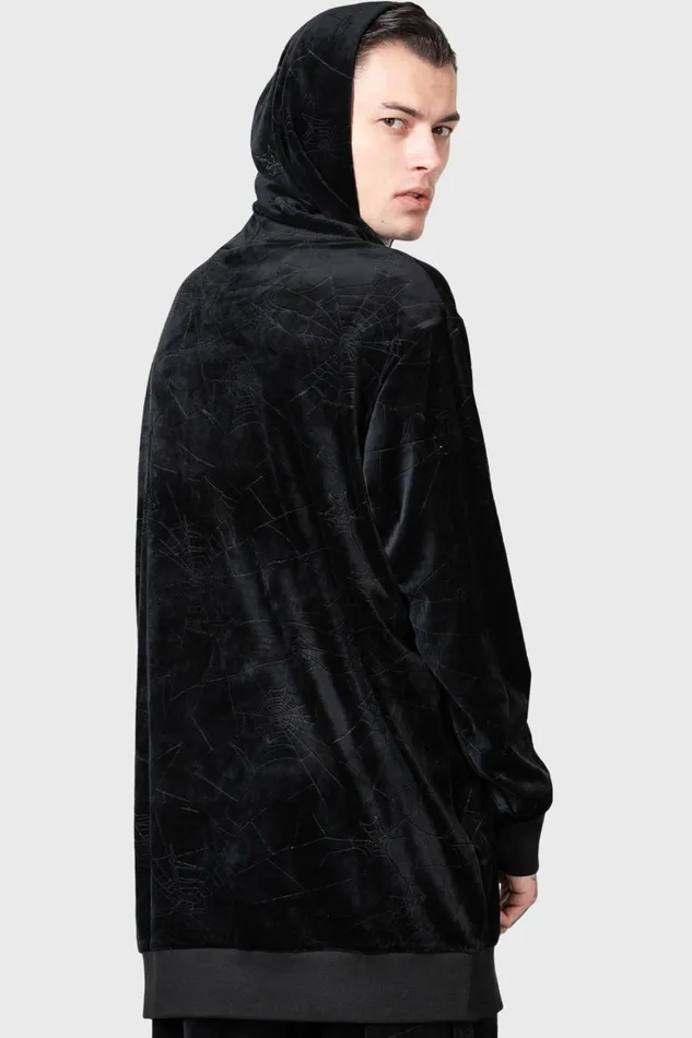 Killstar Webmare Longline Hoodie Women Loungewear