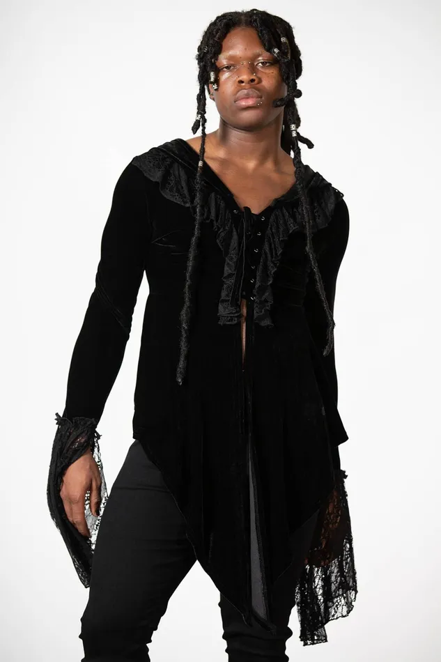 Killstar Weira Hooded Top Women Long Sleeves