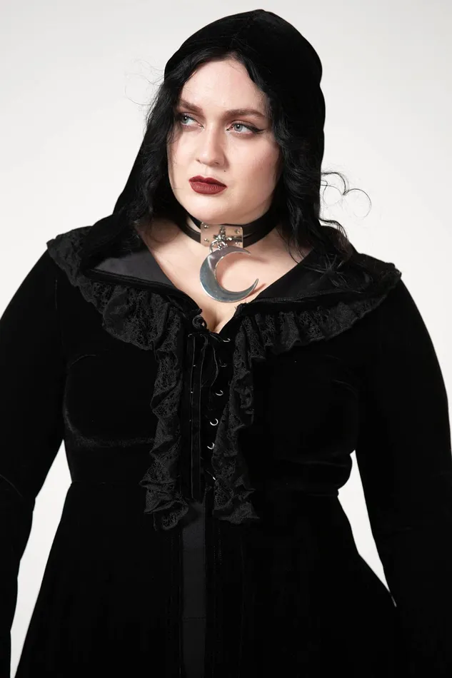 Killstar Weira Hooded Top Women Long Sleeves