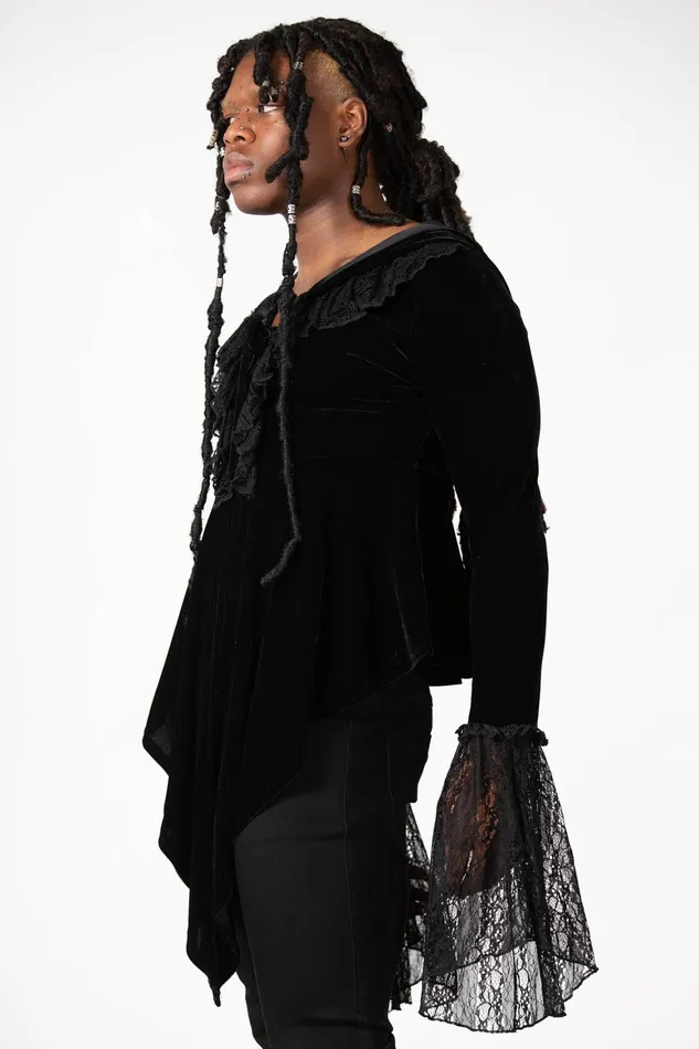 Killstar Weira Hooded Top Women Long Sleeves