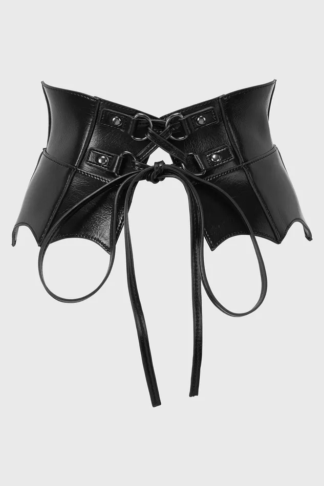 Killstar Wetland Bat Peplum Corset Women Corsets