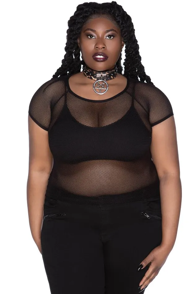 Killstar Wildchild Fishnet Top B Women TShirts and Vests