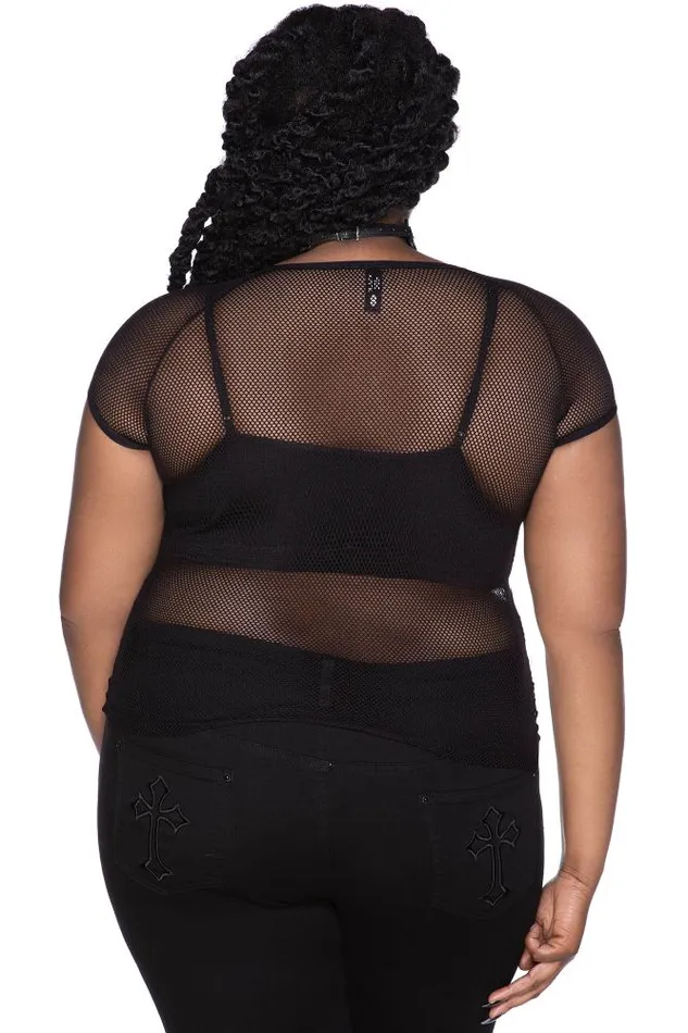 Killstar Wildchild Fishnet Top B Women TShirts and Vests