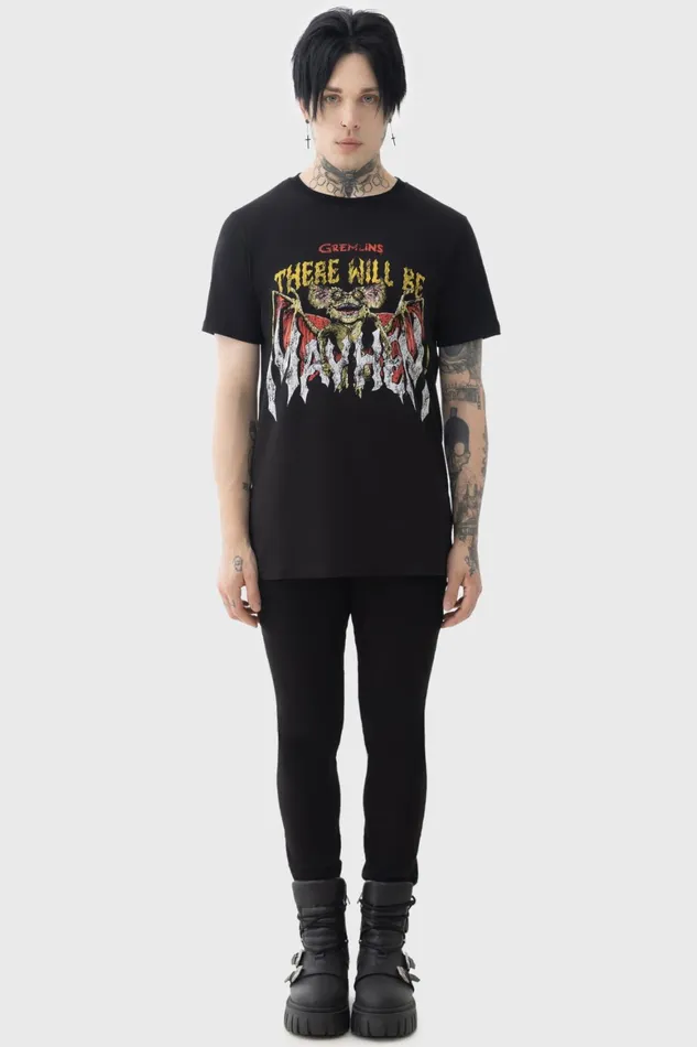 Killstar Will Be Mayhem T Shirt Men Graphic Tops