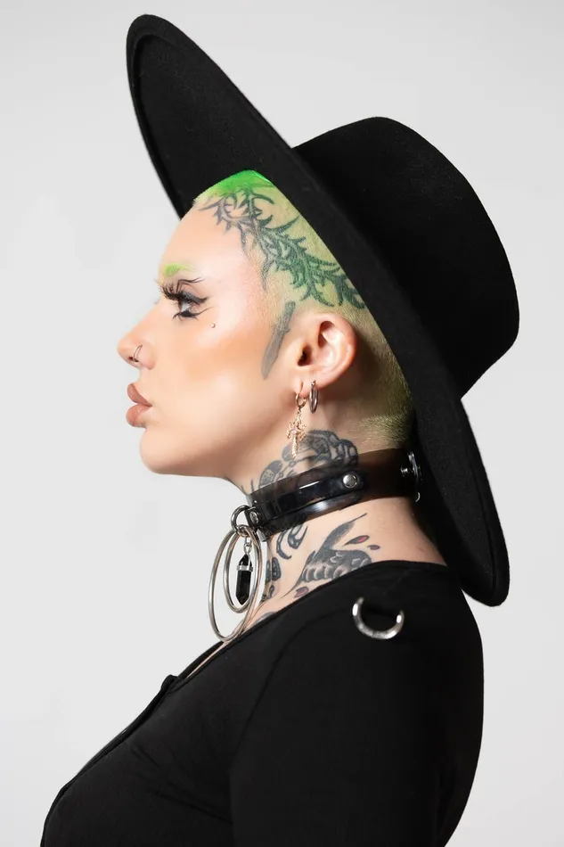 Killstar Witch Brim Hat B Men Accessories