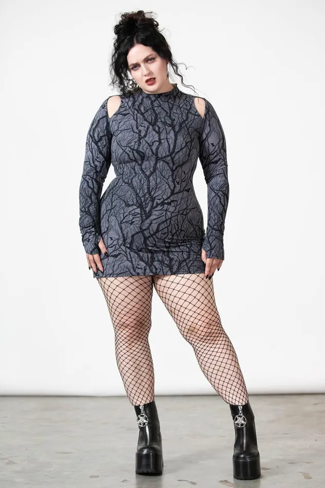 Killstar Witchwood Long Top Women Long Sleeves