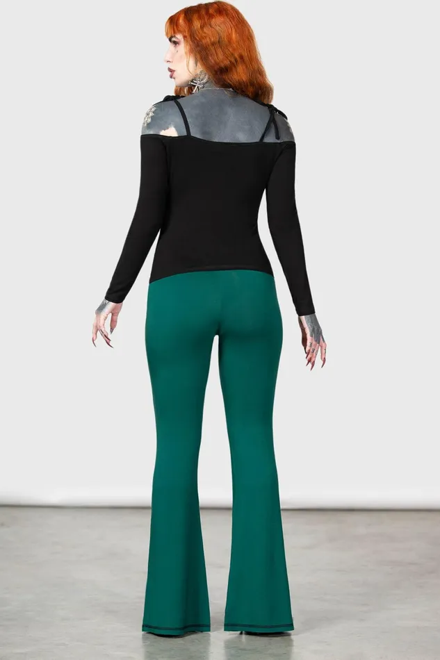 Killstar Withering Wench Bardot Top Women Basics
