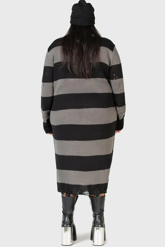 Killstar Within Souls Sweater Dress Women Midi