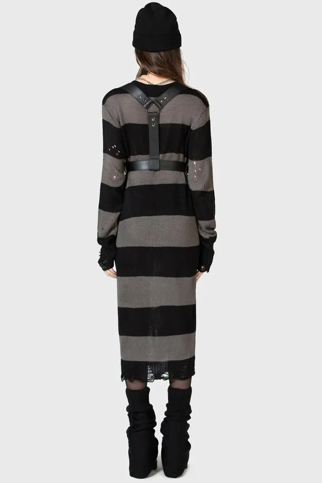 Killstar Within Souls Sweater Dress Women Midi