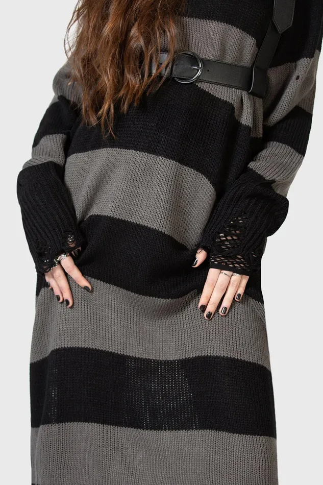 Killstar Within Souls Sweater Dress Women Midi