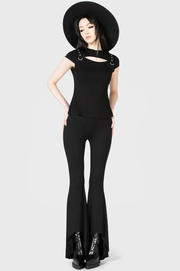 Killstar Xara Keyhole Top Women TShirts and Vests