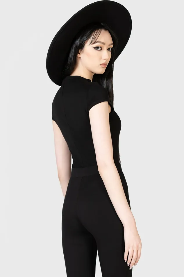 Killstar Xara Keyhole Top Women TShirts and Vests