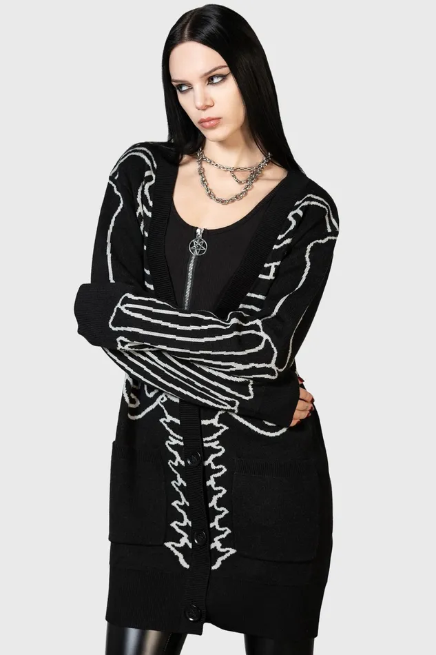 Killstar Your Remains Cardigan Men Knitwear