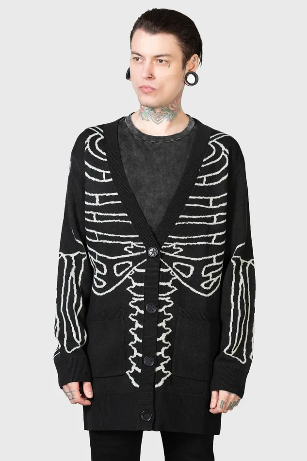 Killstar Your Remains Cardigan Men Knitwear