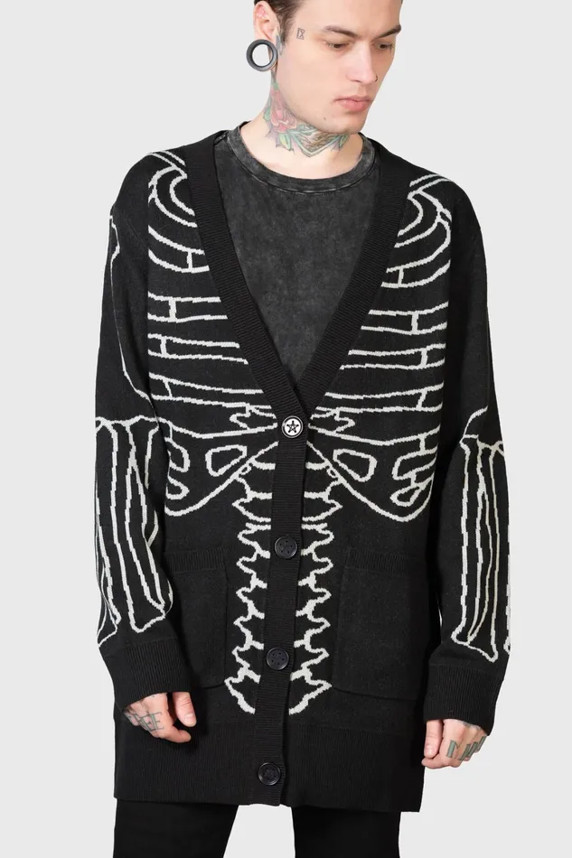 Killstar Your Remains Cardigan Men Knitwear