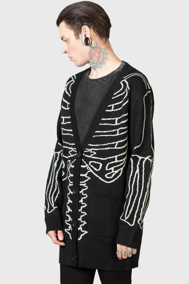 Killstar Your Remains Cardigan Men Knitwear