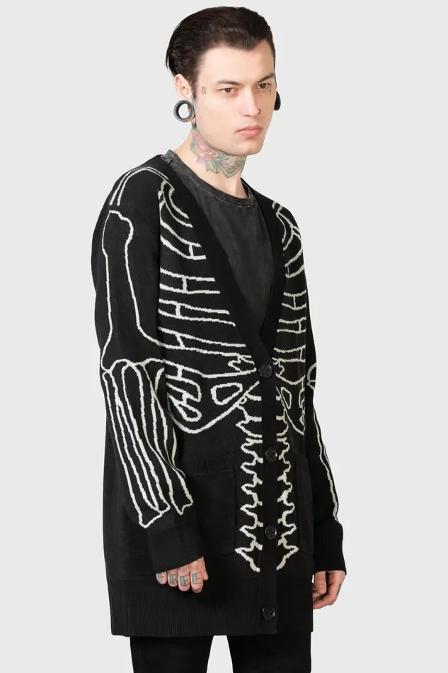 Killstar Your Remains Cardigan Men Knitwear