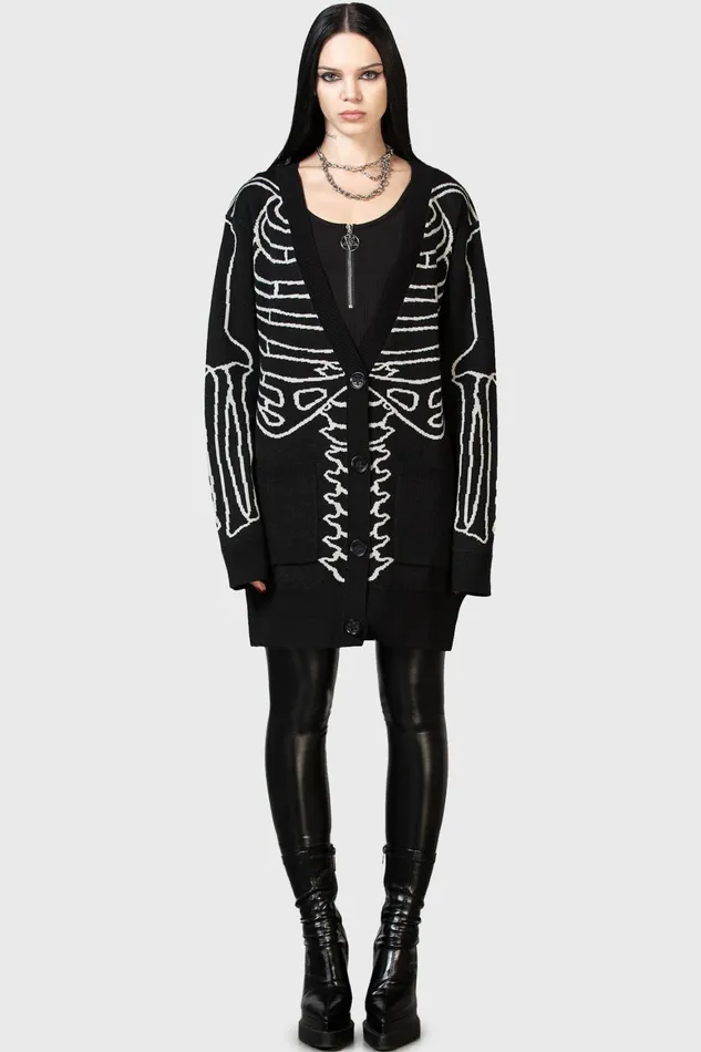 Killstar Your Remains Cardigan Men Knitwear