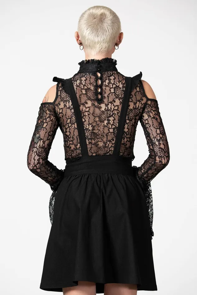 Killstar Yuna Suspender Skirt Women Mini Skirts