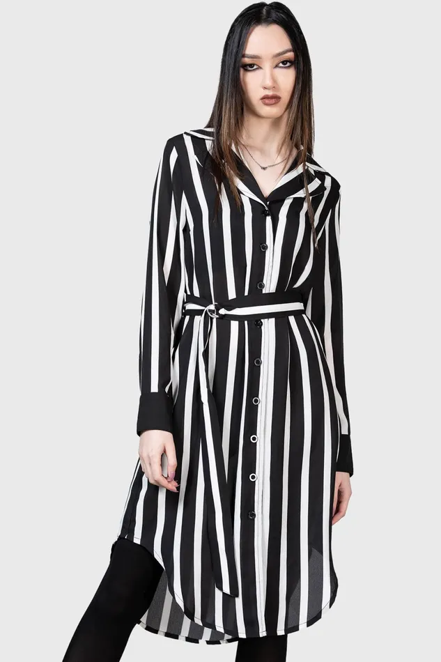 Killstar Zita039s Ruins Shirt Dress Women Shirt