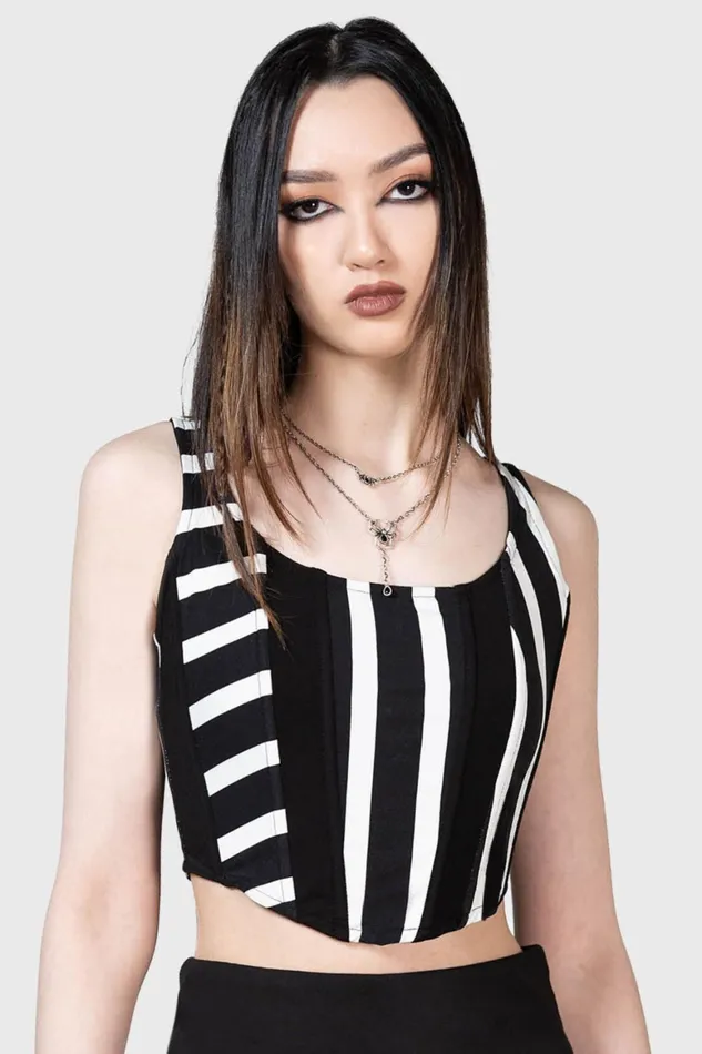 Killstar Zoyas Terror Corset Top Women Corsets