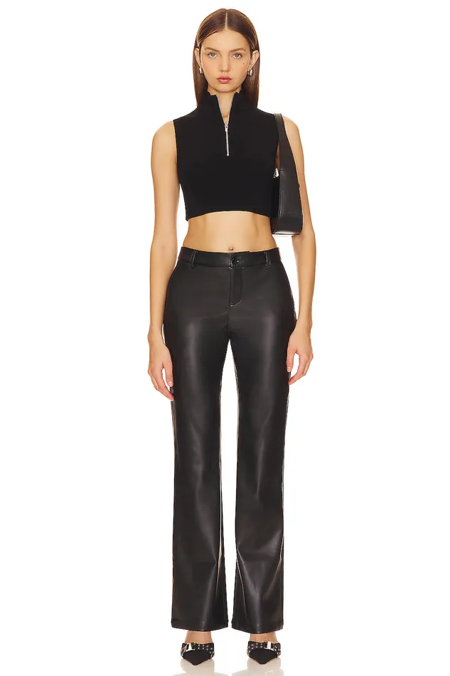 Leather Women Lovers and Friends Christine Flare Pants Black Leather Women Lovers and Friends Christine Flare Pants Black