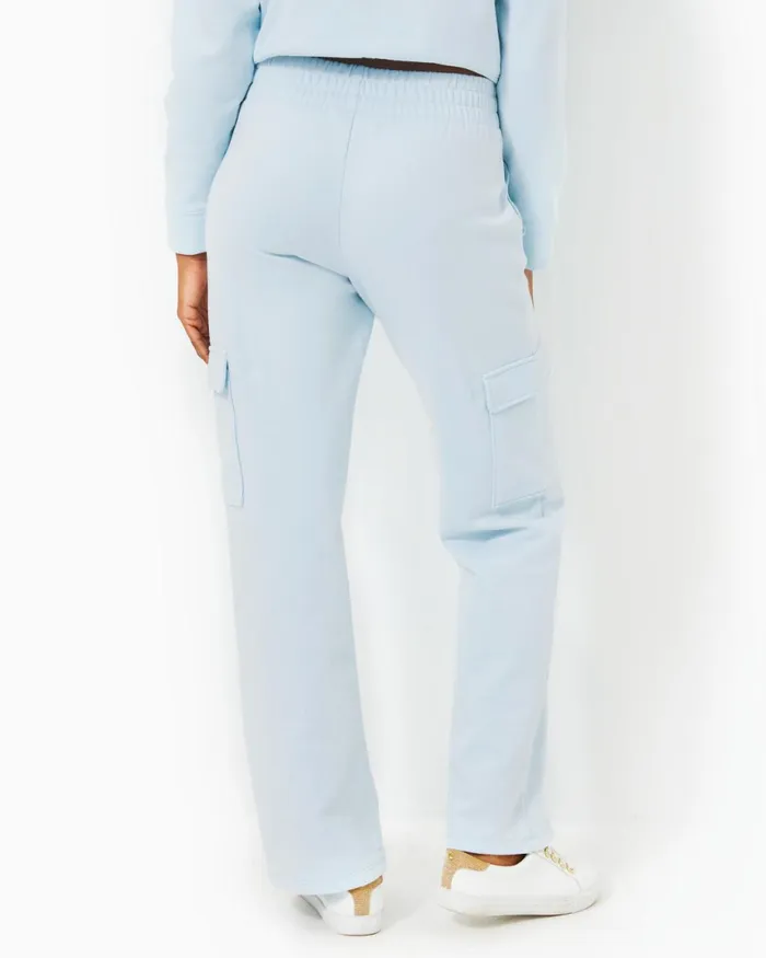 Lilly Pulitzer 31034 Alandra Knit Pant Pastel Lunar Blue Women Bottoms