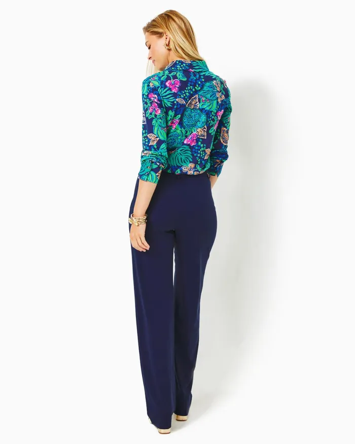Lilly Pulitzer 32034 Lyndie Pant True Navy Women Bottoms