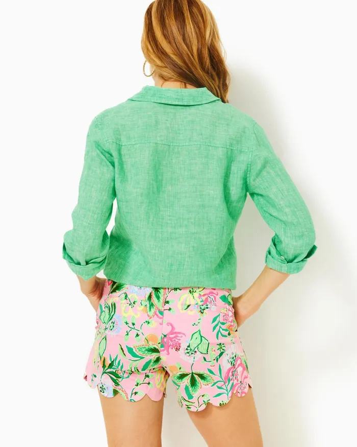 Lilly Pulitzer 5034 Buttercup Stretch Short Multi Via Amore Spritzer Women Bottoms
