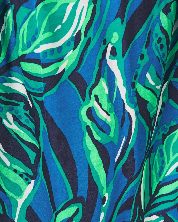 Lilly Pulitzer Adorlee OneShoulder Top Indigo Breeze Shady Gators Women Tops