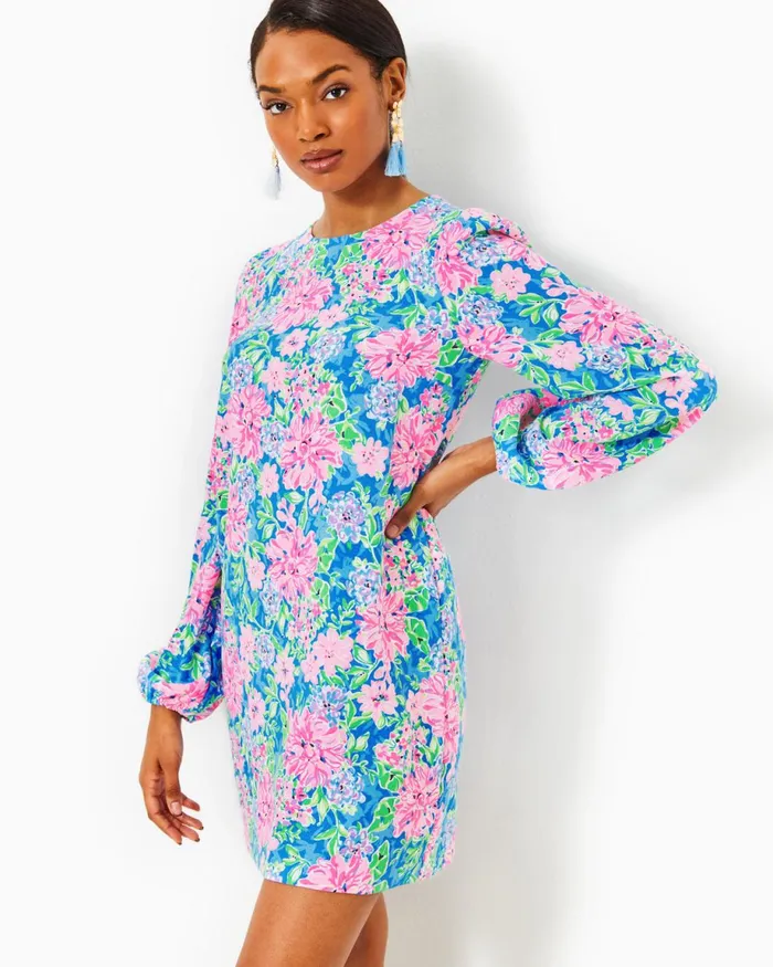 Lilly Pulitzer Alyna Long Sleeve Dress Multi Spring In Your Step Women Straight Dresses Lilly Pulitzer Alyna Long Sleeve Dress Multi Spring In Your Step Women Straight Dresses