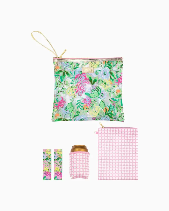 Lilly Pulitzer Beach Day Pouch Multi Via Amore Spritzer Women Bags