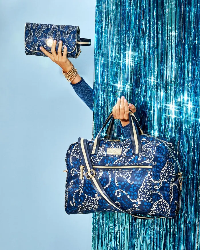 Lilly Pulitzer Beale Weekender Bag Low Tide Navy Easy To Spot Accessories Women Bags