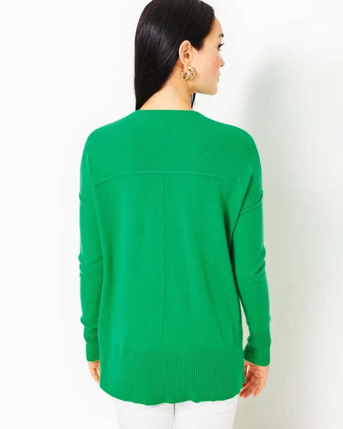 Lilly Pulitzer Bedford Cashmere Sweater Kelly Green Women Tops